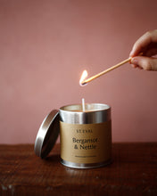 Load image into Gallery viewer, Bergamot &amp; Nettle St Eval Tin Candle
