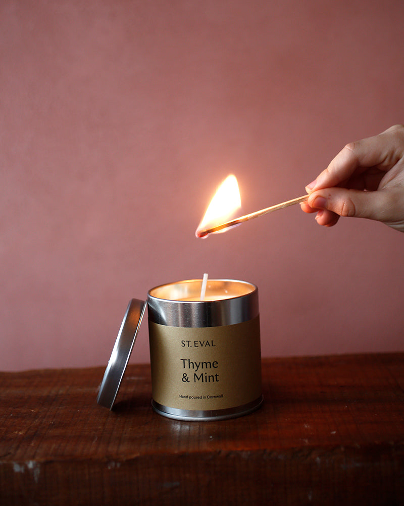 Thyme & Mint St Eval Tin Candle